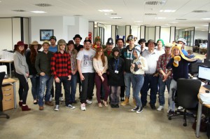 Douglas Stafford Mystery Shopping team support charity Wear A Hat Day
