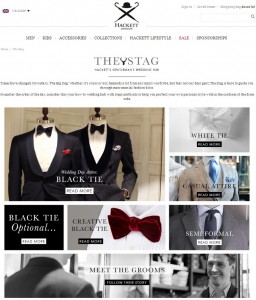 Menswear brand Hackett launches new wedding service for men - Douglas Stafford Mystery Shopping