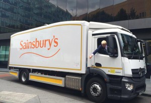 Sainsbury's unveils new lorry focused on cycle safety - Douglas Stafford Mystery Shopping (picture @SainsburysPR)