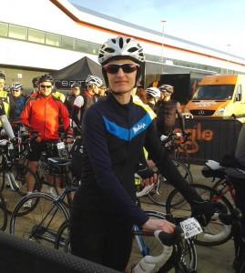 Douglas Stafford Mystery Shopping HR Manager takes part in Silverstone cycle challenge