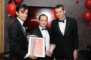 Douglas Stafford Mystery Shopping Managing Director collects the 2011 Car Dealer Award