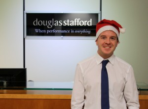 Santa Claus kayak challenge for Douglas Stafford team member - Douglas Stafford Mystery Shopping