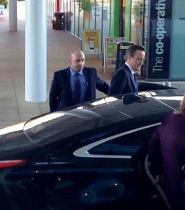 David Cameron leaves Lakeside North Harbour (Picture by Jamie White)