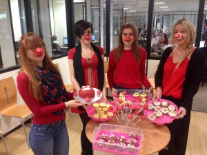 Douglas Stafford Mystery Shopping turns red in support of Comic Relief